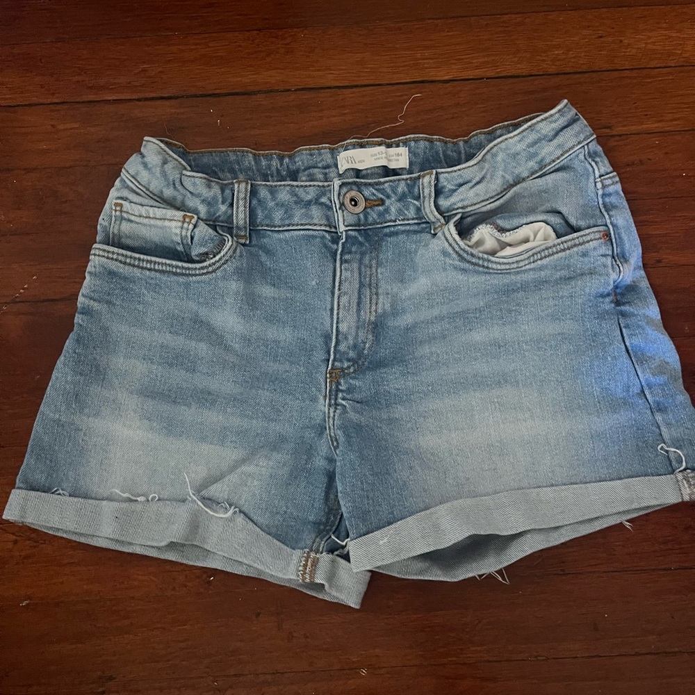 ZARA KIDS BLUE JEAN SHORTS